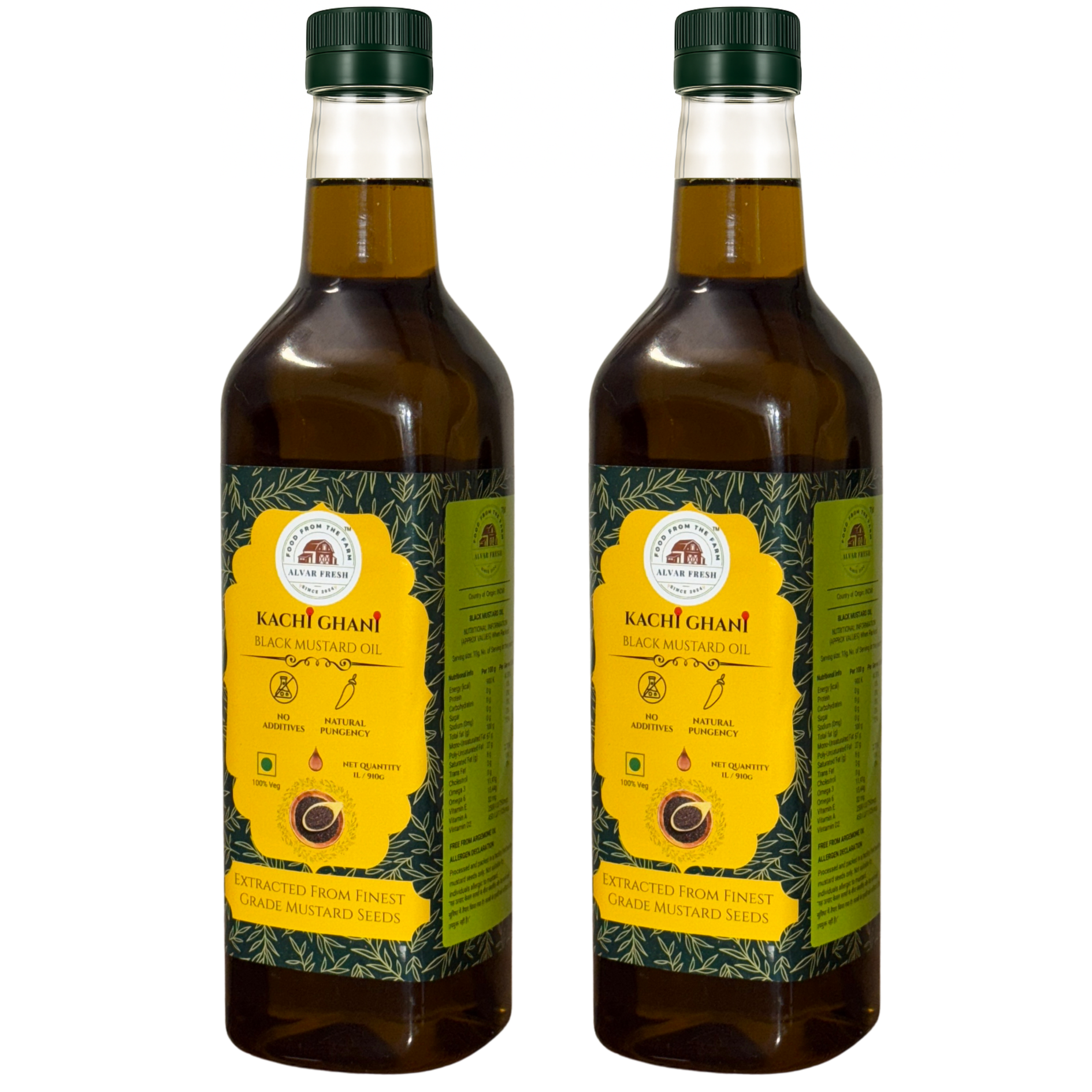 Alvar Fresh Kachi Ghani Mustard Oil 2L
