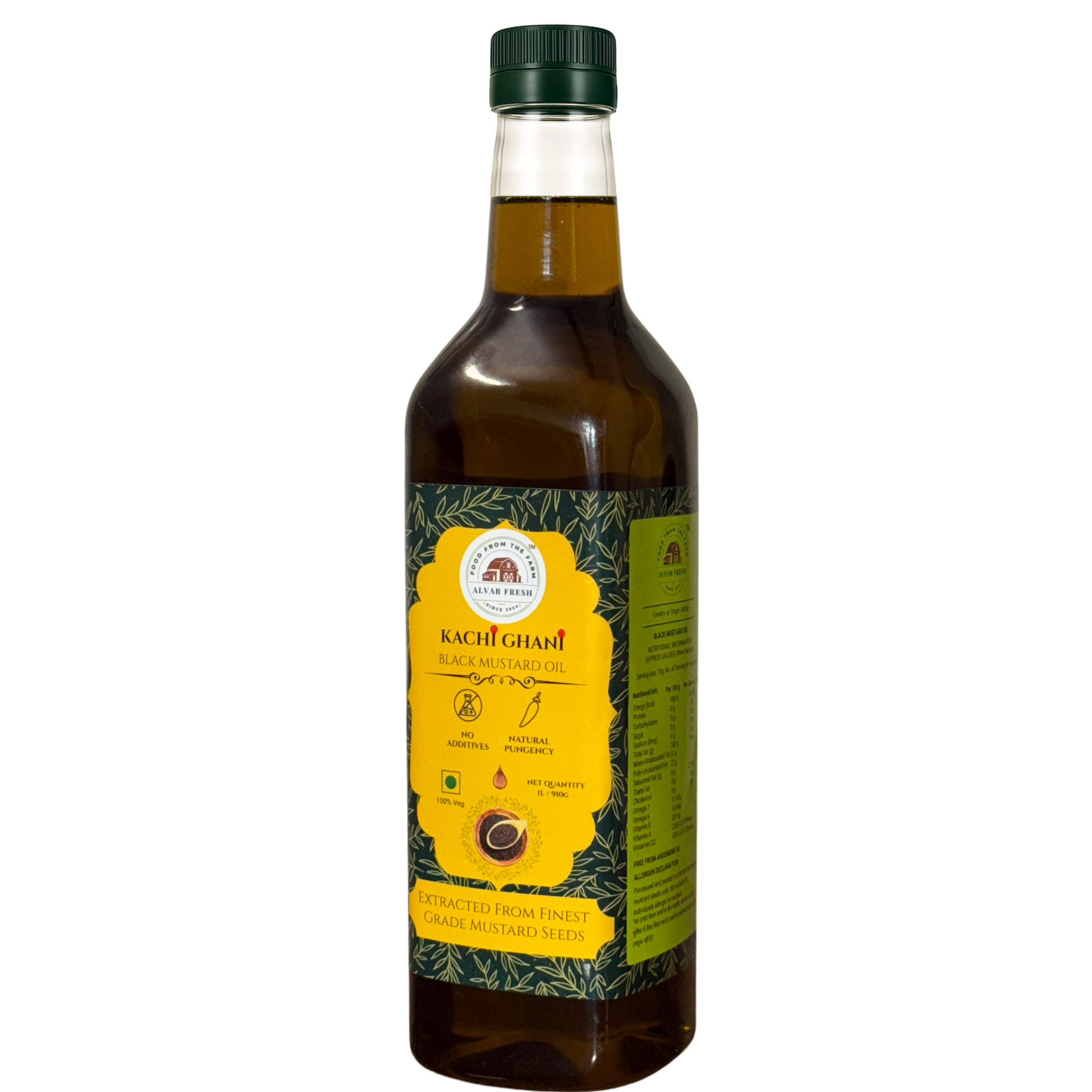 Alvar Fresh Kachi Ghani Mustard Oil 1L