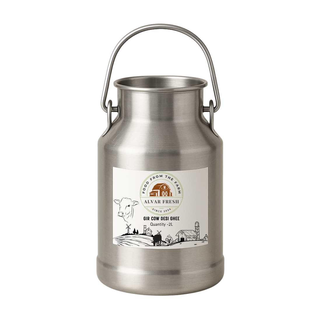 Alvar Fresh Bilona Desi Ghee – 2L | Farm Fresh, Traditional Method, Pure & Aromatic